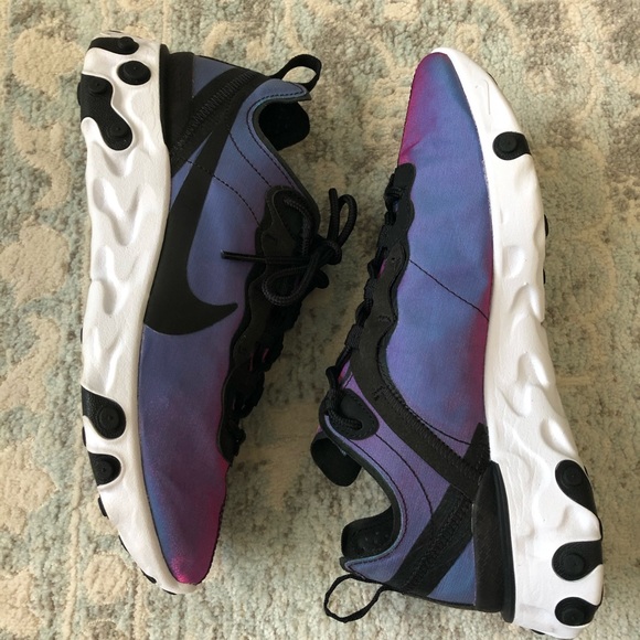 Nike React Element 55 Running Shoe Laser Fuchsia 8 - Picture 7 of 9